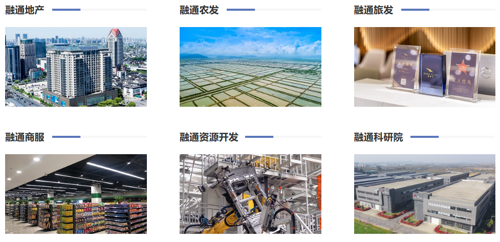 <p>融通地产</p> <p>融通农发</p> <p>融通旅发</p> <p>军人优先</p> <p>融通商服</p> <p>融通资源开发</p> <p>融通科研院</p>